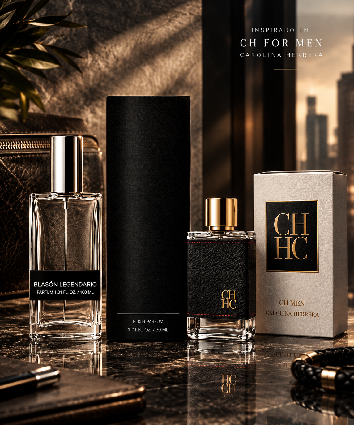 Blasón Legendario Inspirado en CH For Men — Carolina Herrera