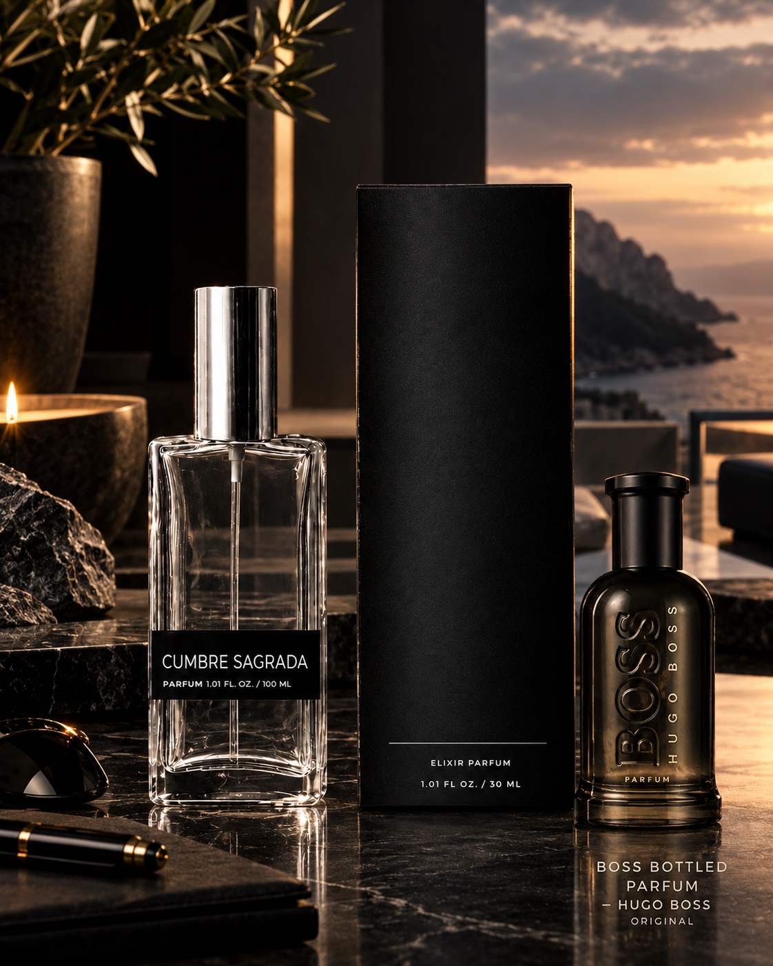 Cumbre Sagrada- Inspirado en Boss Bottled Parfum- Hugo Boss