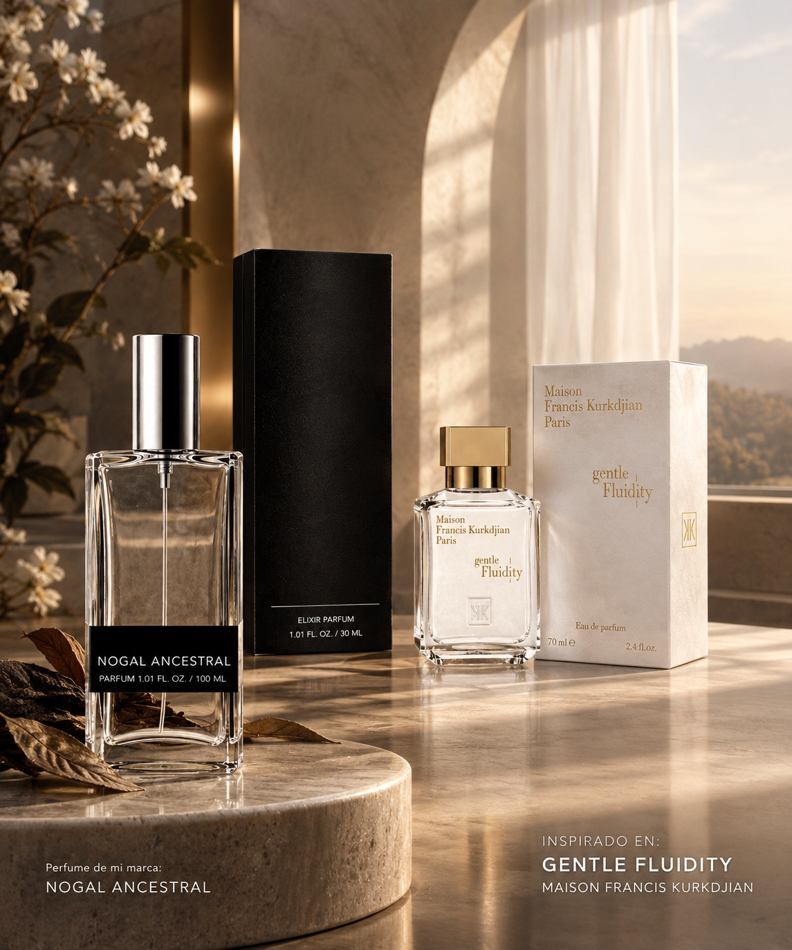 Nogal Ancestral Inspirado en Gentle Fluidity — Maison Francis Kurkdjian