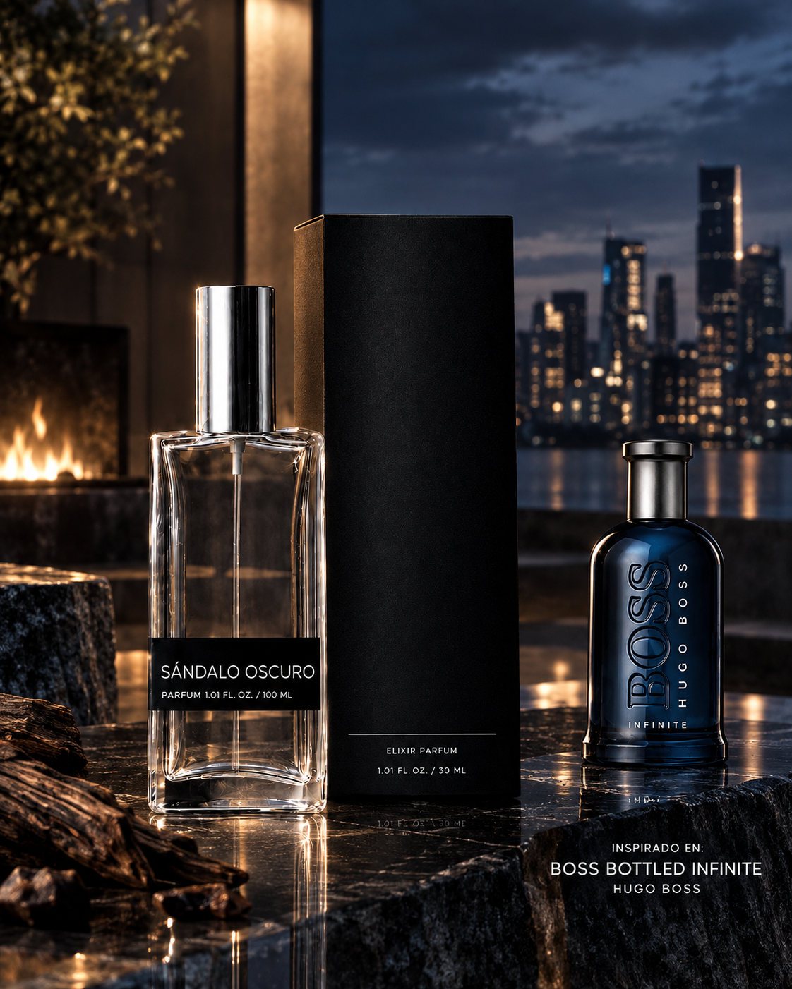 Sándalo Oscuro Inspirado en Boss Bottled Infinite — Hugo Boss