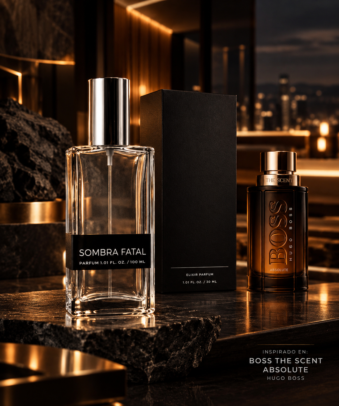 Sombra Fatal Inspirado en Boss The Scent Absolute — Hugo Boss